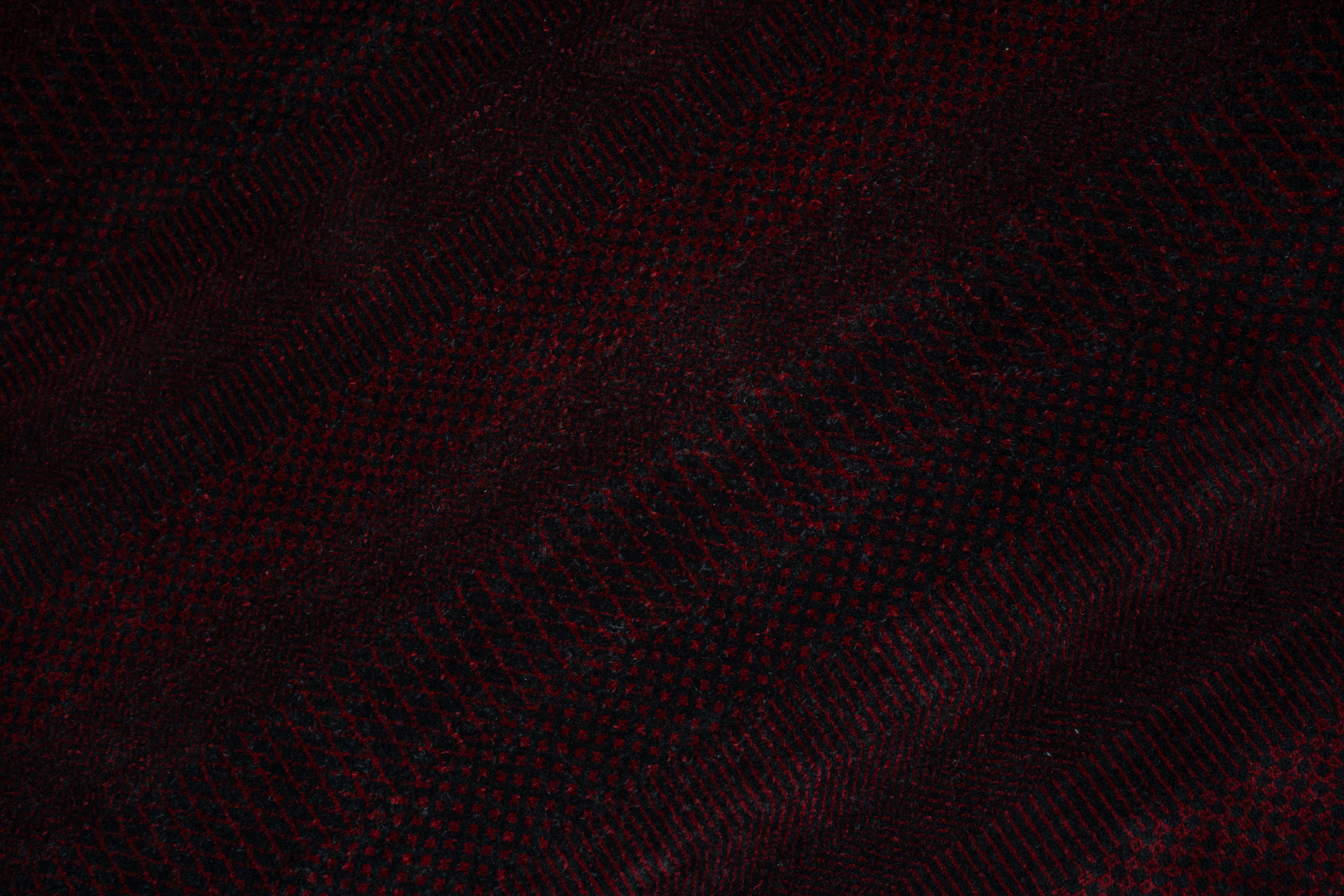 Handknotted Carpet DIA- 876 MCN,  Rust & Black